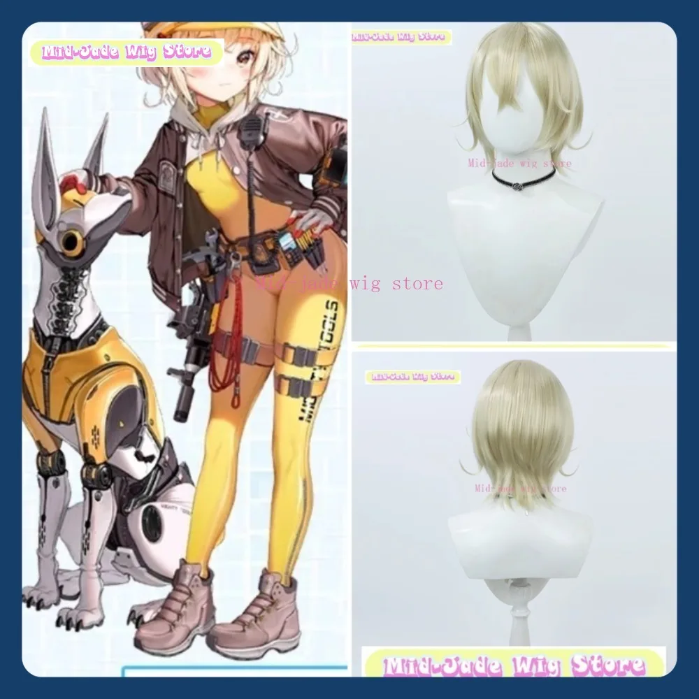 

Mid-jade Wig Store NIKKE Rapi Cosplay Wig Anime Game Role-playing Halloween Party Synthetic Wig
