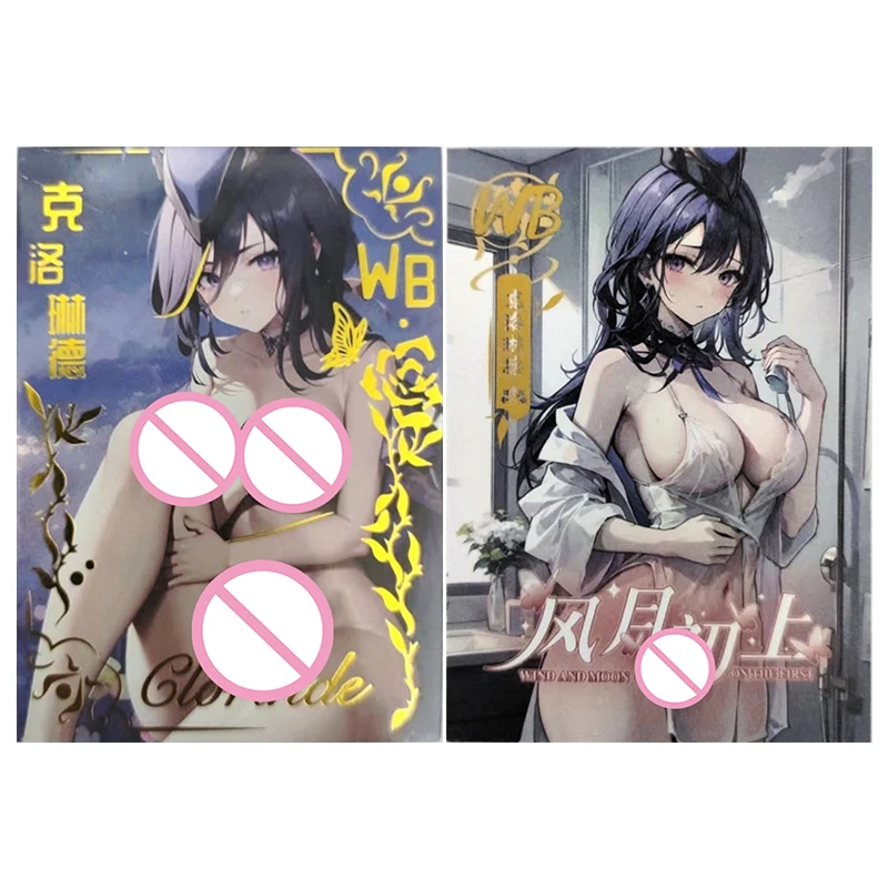 Anime déesse histoire Rare WB chaleur cartes à collectionner Kiana Jean Yelan Jingliu Kujou Sara Clorinde jouets pour garçons cadeau d'anniversaire