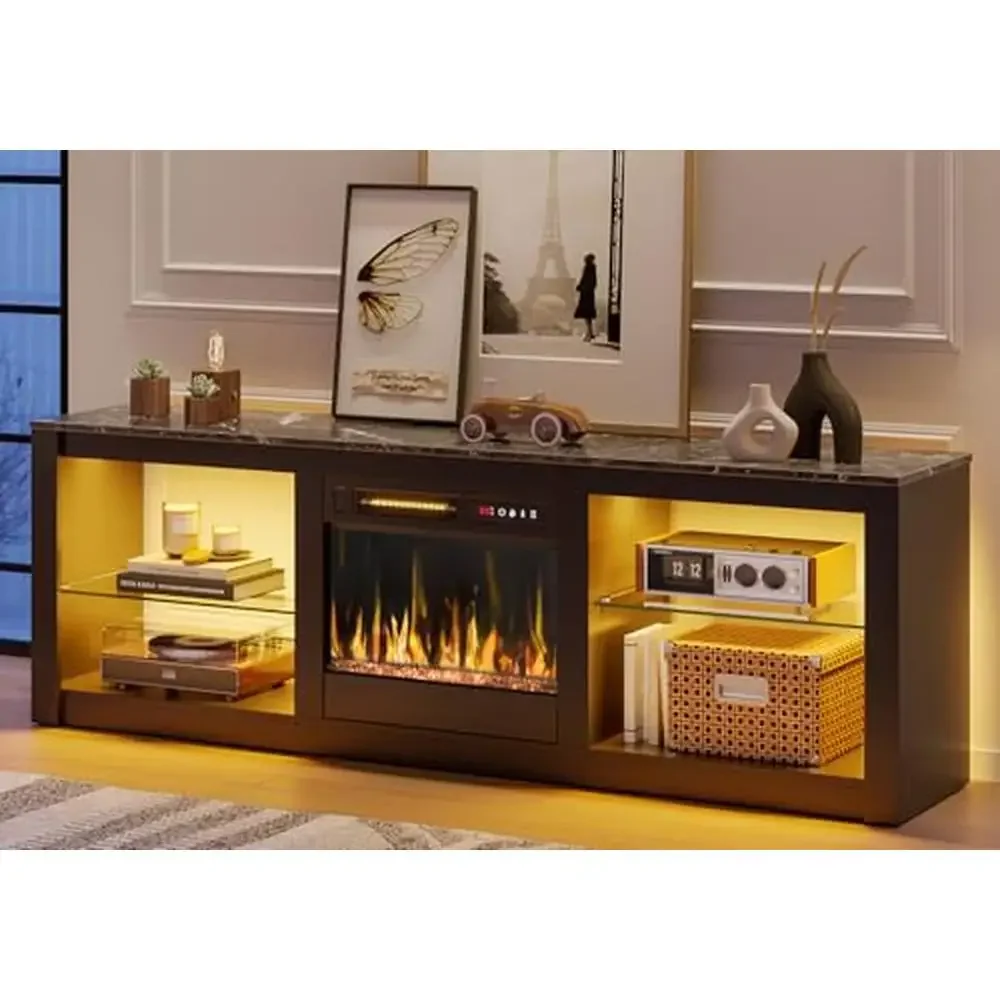 Fireplace TV Stand Entertainment Center 63