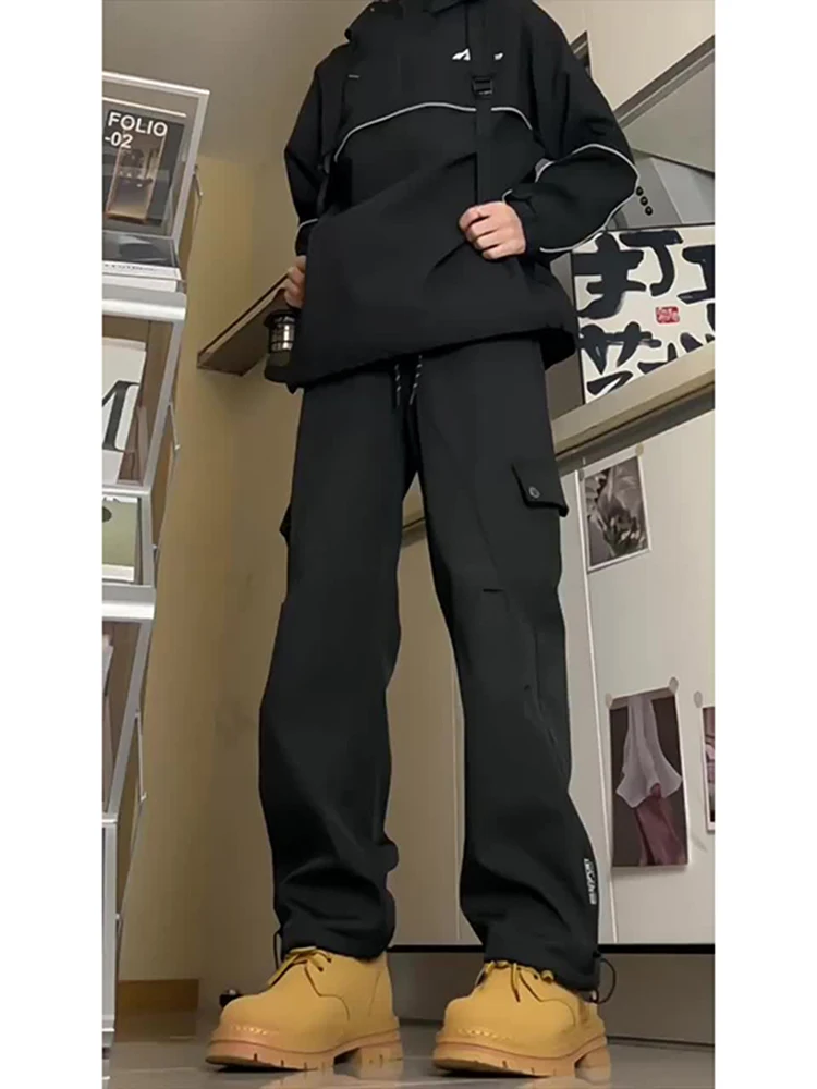 

Qui Dry Soft ell Tee-Proof Cargo Pants Men's High Street Outdoor Hiking Mountain Climbing Summer Casual Pants