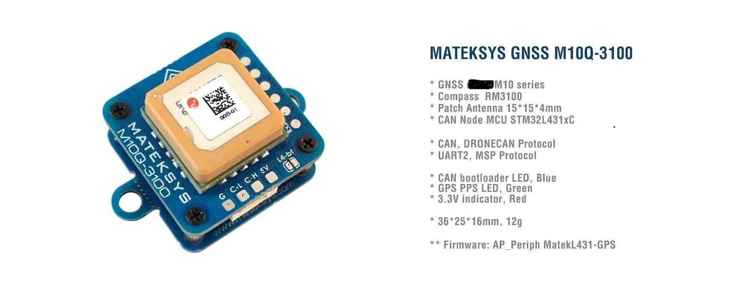 New Systems GNSS M10Q-3100 GPS  for Racing Dr-one