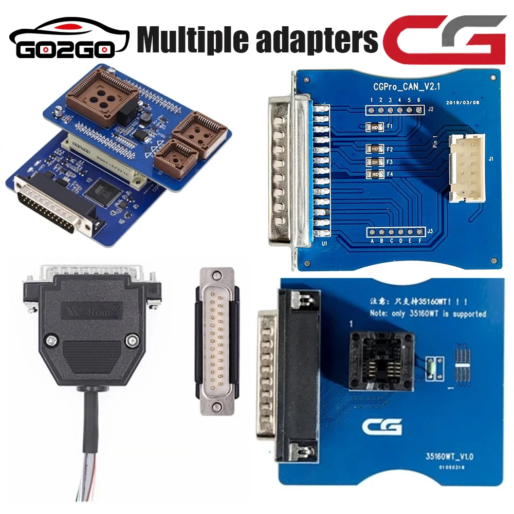 New DB 25 TMS370 Multiple adapters For CG Adapters for CG Pro 9S12 HC705/908 AM29FXXX AM29Blxxx 3 in 1 35160WT adapter CAN V2.1