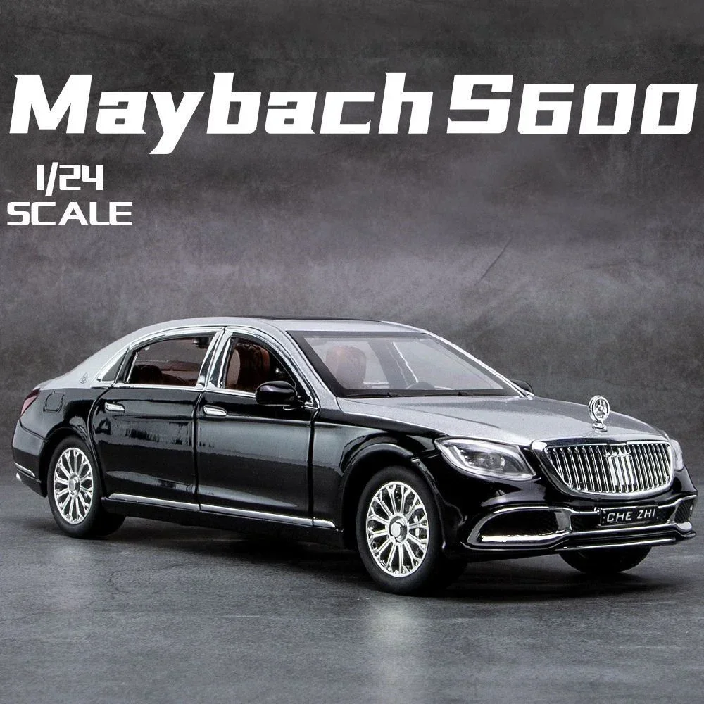 

Новый 1:24 Maybach S600, металлическая модель автомобилей, литой под давлением сплав, высокая имитация транспортных средств, модель автомобиля, 6 дверей, которые можно открыть, игрушки в подарок