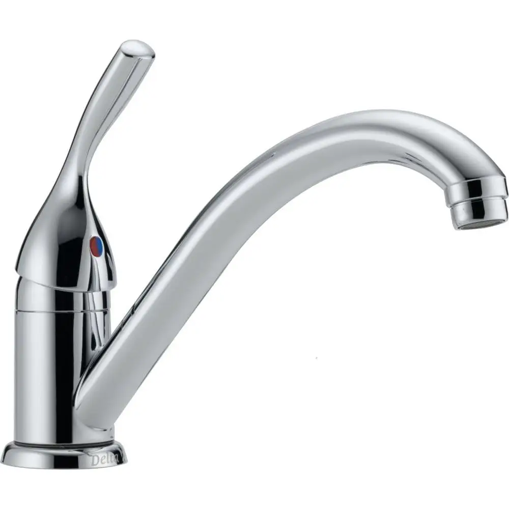

Classic Single-Handle Pull-Out Kitchen Faucet, Chrome Finish, Single-Hole Mount, Model 101-DST
