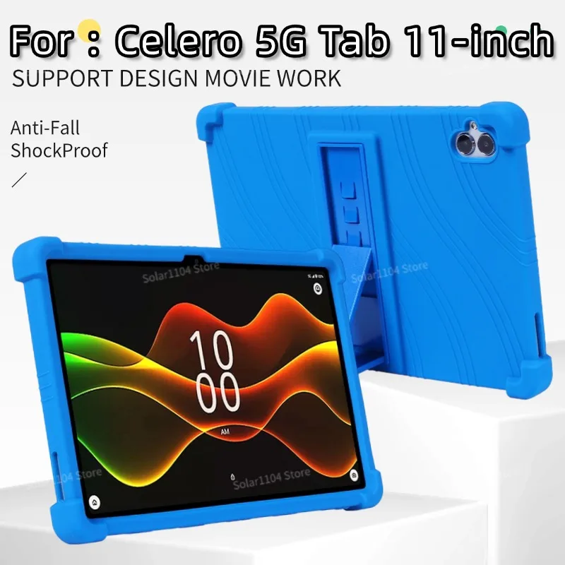 

Celero 5G Tab 11-дюймовый чехол для планшета 11-дюймовый мягкий силиконовый регулируемый чехол-подставка для детей