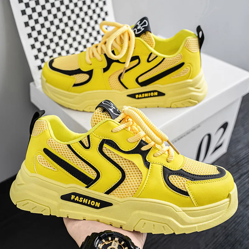 

Повседневные кроссовки в корейском стиле, мужские летние кроссовки с дышащей сеткой для мужчин, дизайнерская обувь на платформе 2025 года, мужские zapatillas para hombre