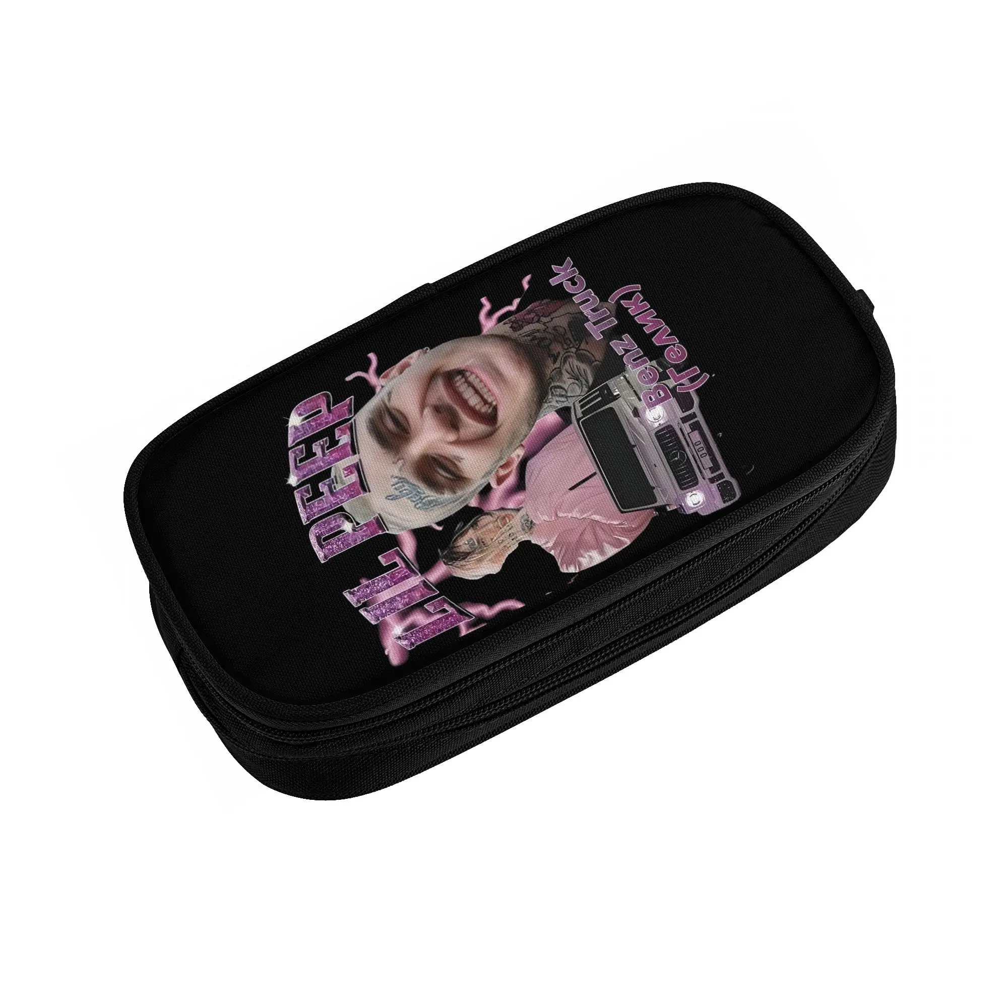 Rapper Lil Peep Swedish American  Cute Pencil Case Boy Girl Large Capacity  Pencil Pouch Student School