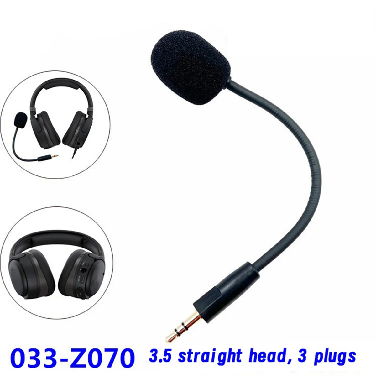 POP-lReplace 3.5 มม.ไมโครโฟนไมโครโฟนสําหรับ Kingston Hyper X Cloud Orbit S ชุดหูฟังเกมหูฟังสําหรับเล่นเกม