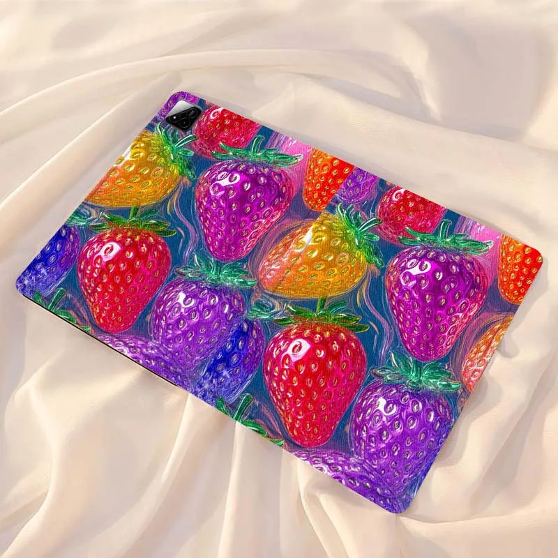 

Creative Strawberry Pattern For Xiaomi Redmi Mi Pad 4 5 6 7 8 K SE Mini Pro Plus Max 10.1 11.2 inch Tablet Case