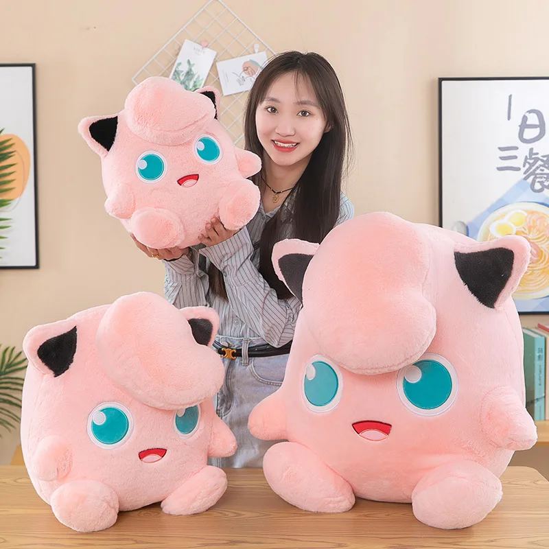 25-40cm Lovely Plush Jigglypuff Doll Soft Stuffed Pokémon Jigglypuff Plush Toy Anime Pokémon Pillow Children's Birthday Gifts