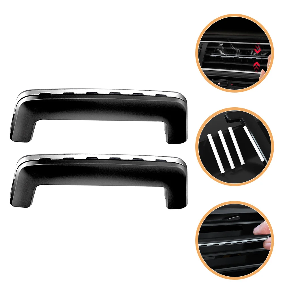

2Pcs Car Air Vent Fragrance Clip Stylish Solid Perfume Holder Conditioner Outlet Clip Fresh Car Scent Diffuser Vent