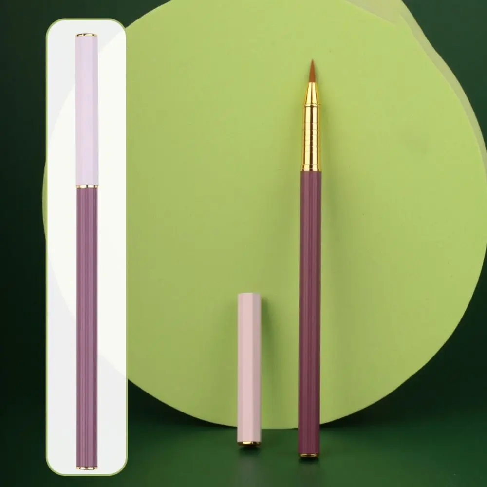 

Portable Fountain Pen Type Small Script Metal Rod Soft Hair Calligraphy Brushes 2.6 Ink Sac Small Block Brush Pen Painting
