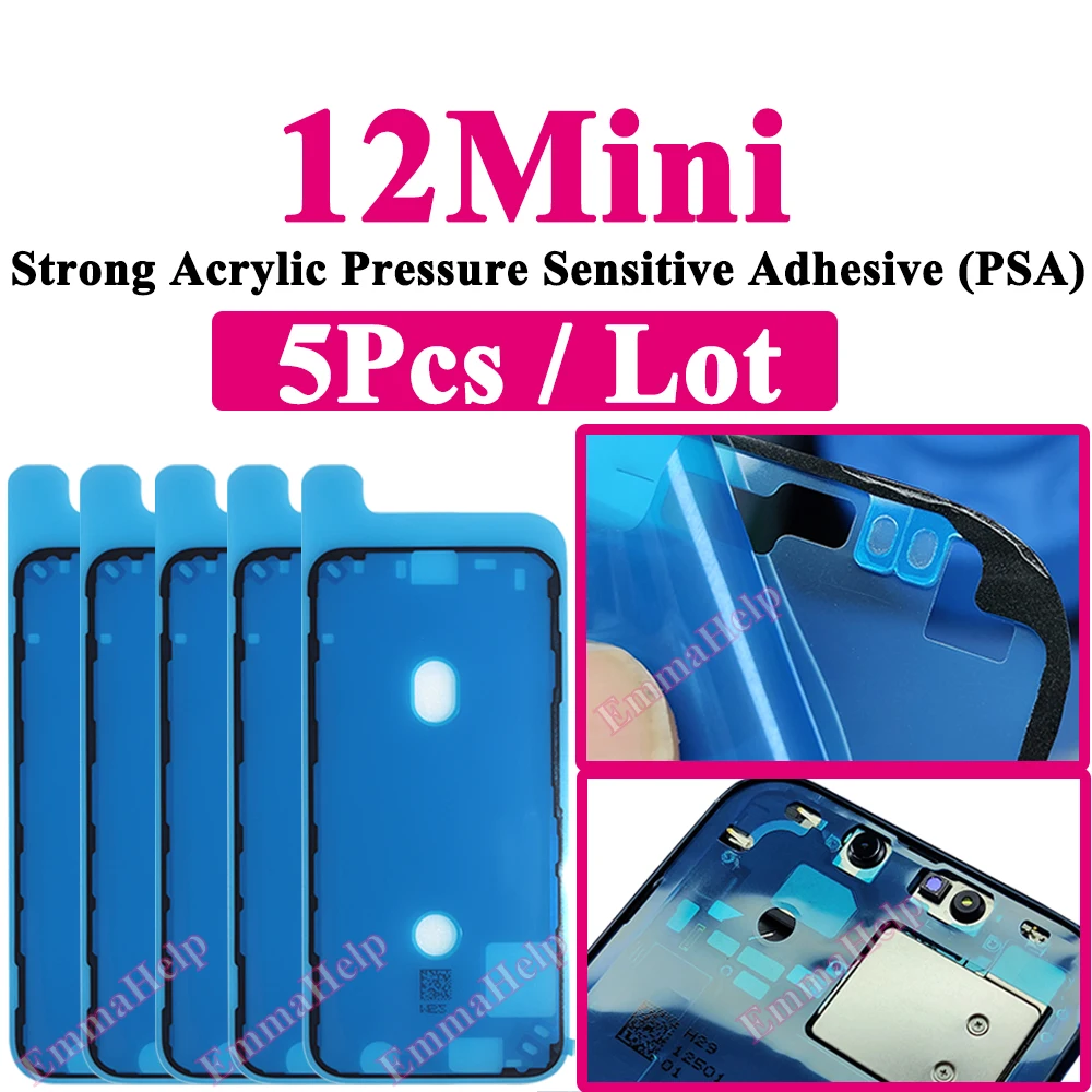 5pc Waterproof Frame Adhesive for iPhone 17 16 15 Pro Max Display Sealing Sticker High-Bond Acrylic PSA Repair Parts image 3