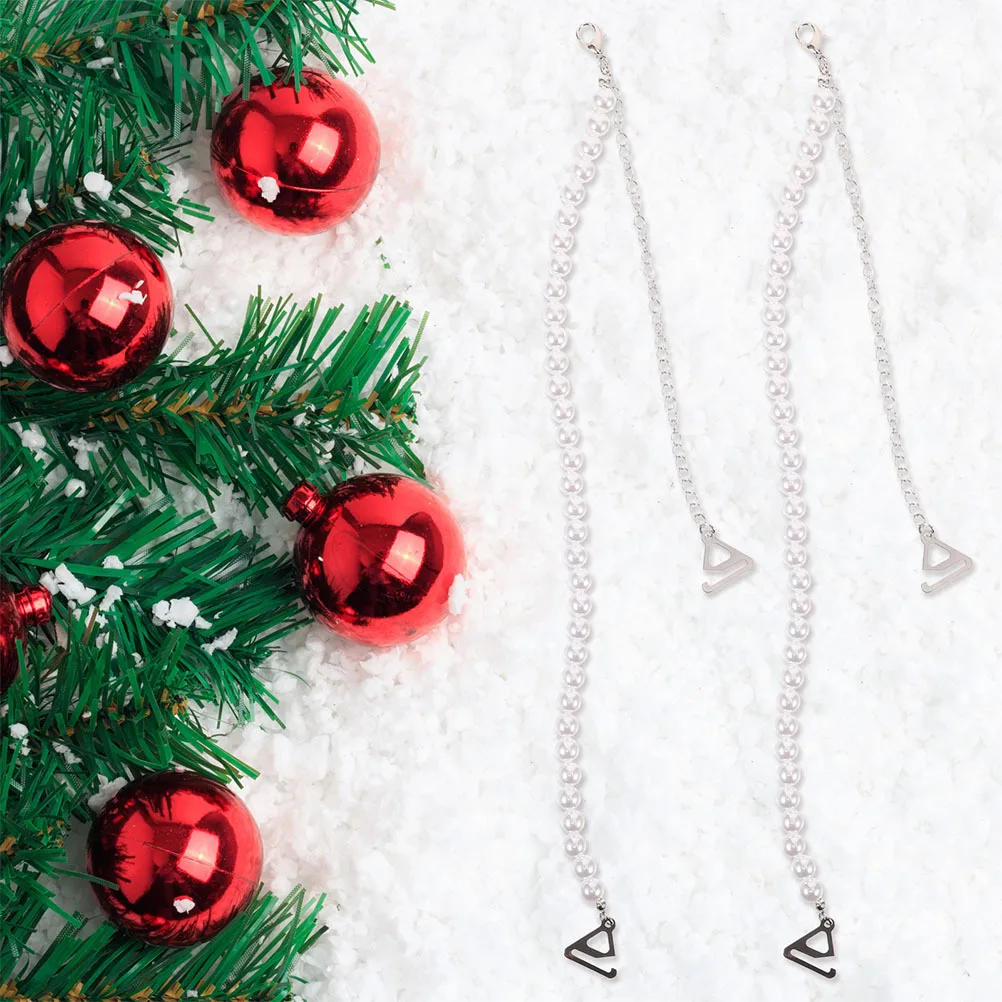 6 قطع من أشرطة حمالة الصدر اللؤلؤية القابلة للتعديل، سلاسل كتف مزينة بالخرز قابلة للفصل، غير قابلة للانزلاق، للزينة في فساتين الزفاف والمناسبات الرسمية