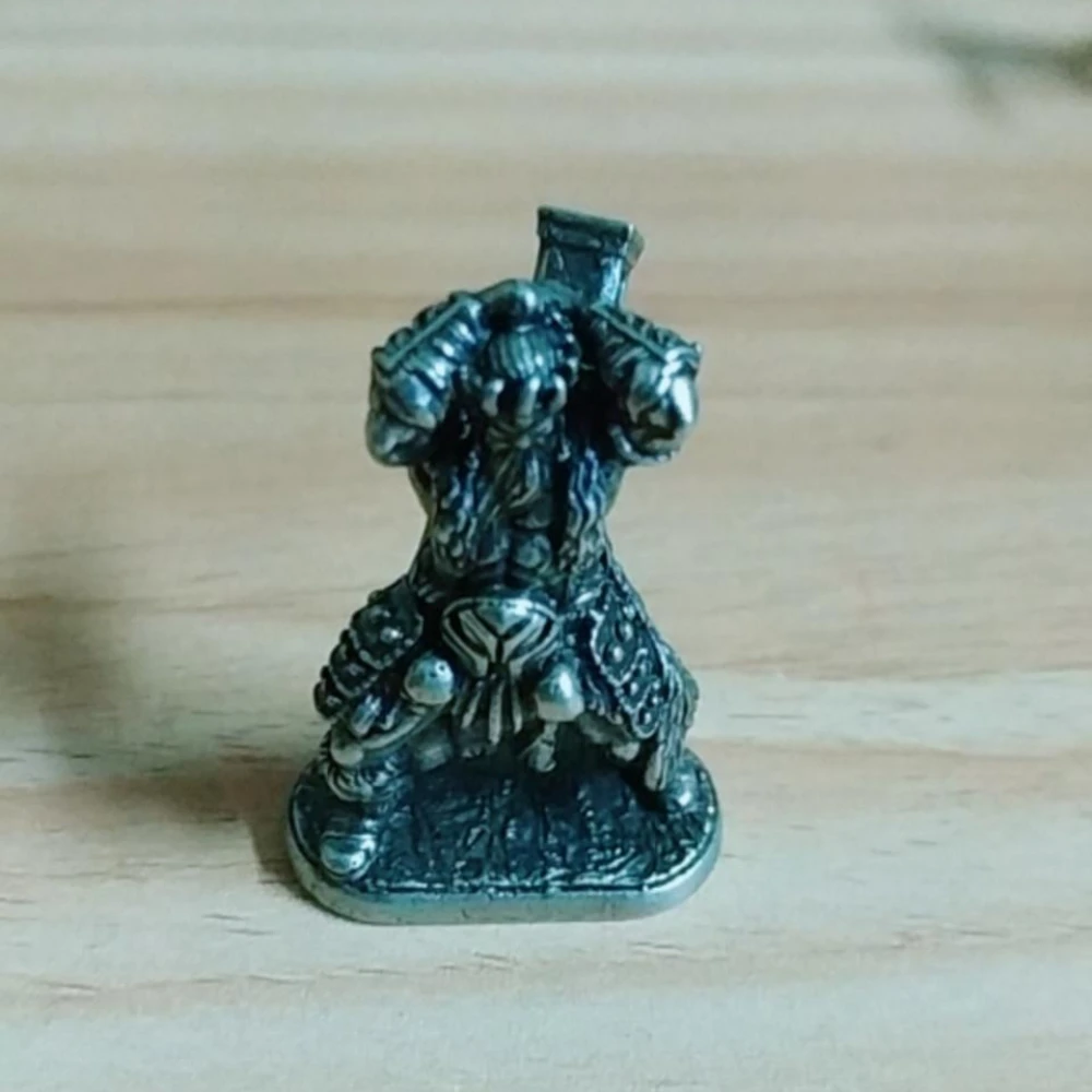 Ancient Soldier Model Giant Force Man King Minature Copper Mini Model Figurine Desktop Car Ornaments