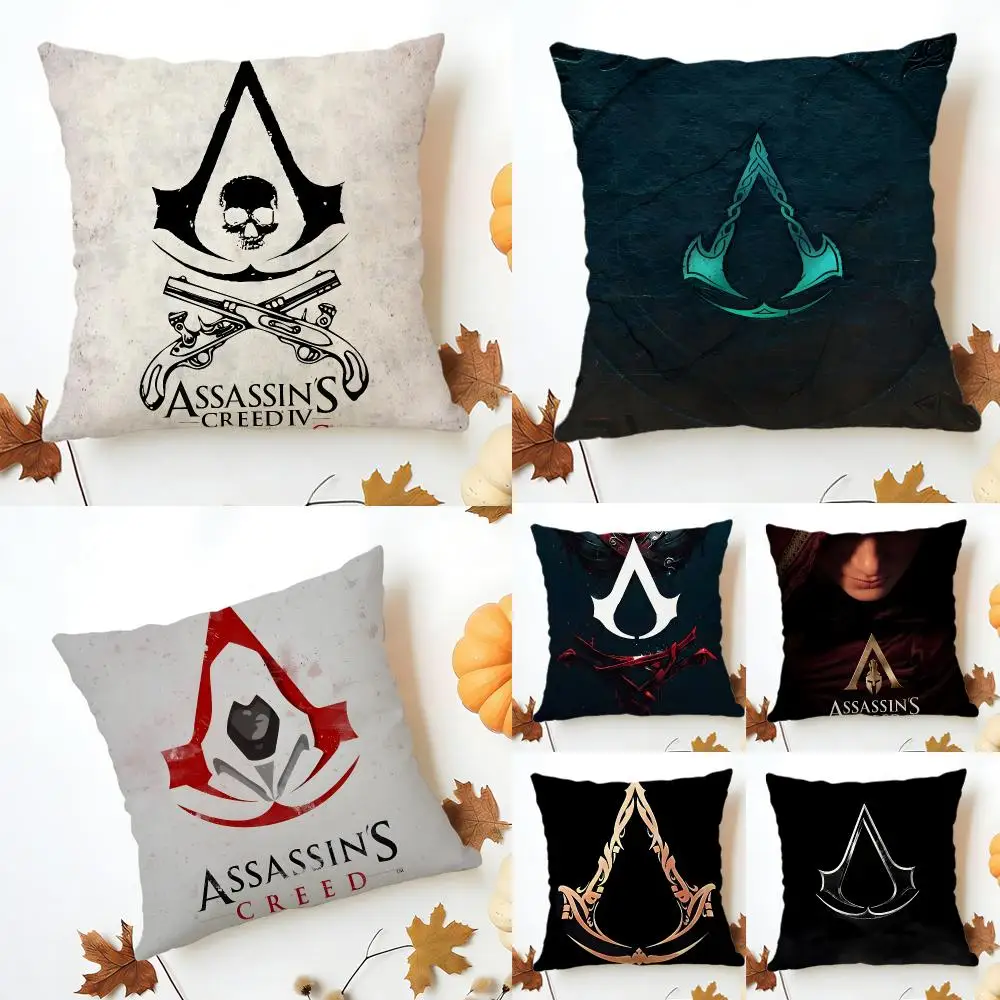Epic Gaming Immersive Assassin'S Creed Cushion Cover Sofa Home Decor Living Room Accessory Holiday House Cushion Shell