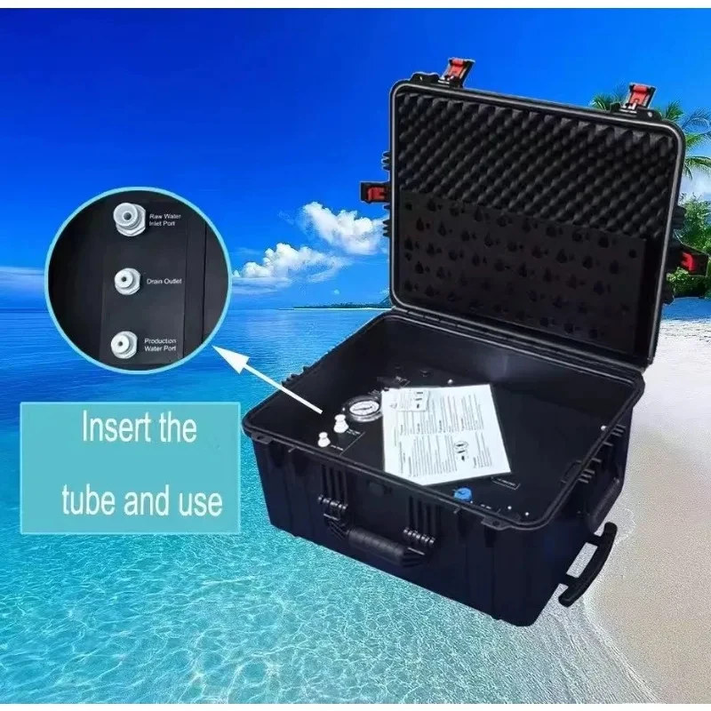 Suitcase Sea-ater to F Wa-ter Daltlinity Wat-er Treatment hinery Outdoor Maker Portle RO hine