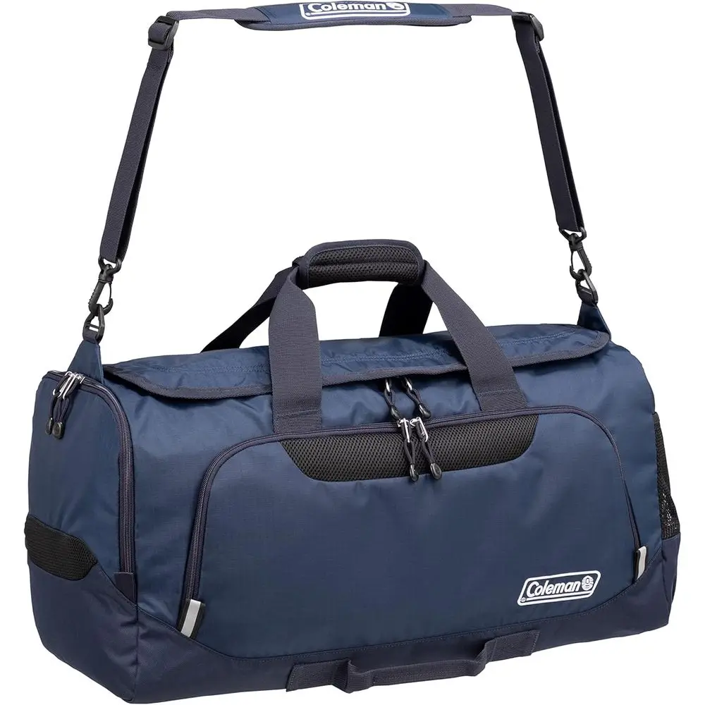 Navy Boston-Style Satchel Bag