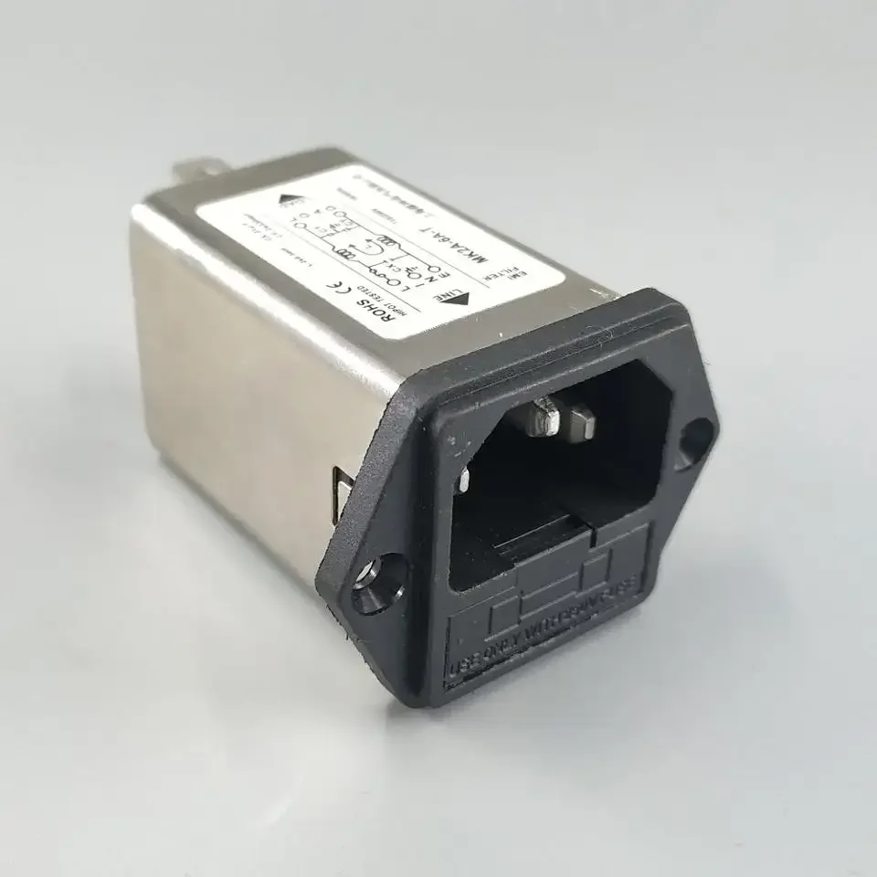 Two-hole Belt Insurance Iron Blackness Electromagnetic Power Line Filter for Entertainment Console Computer Supply