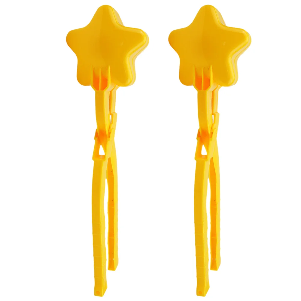 2Pcs Star Shape Clips Creative Winter Makers Making Tool Outdoor Kids Clamp Clips Star