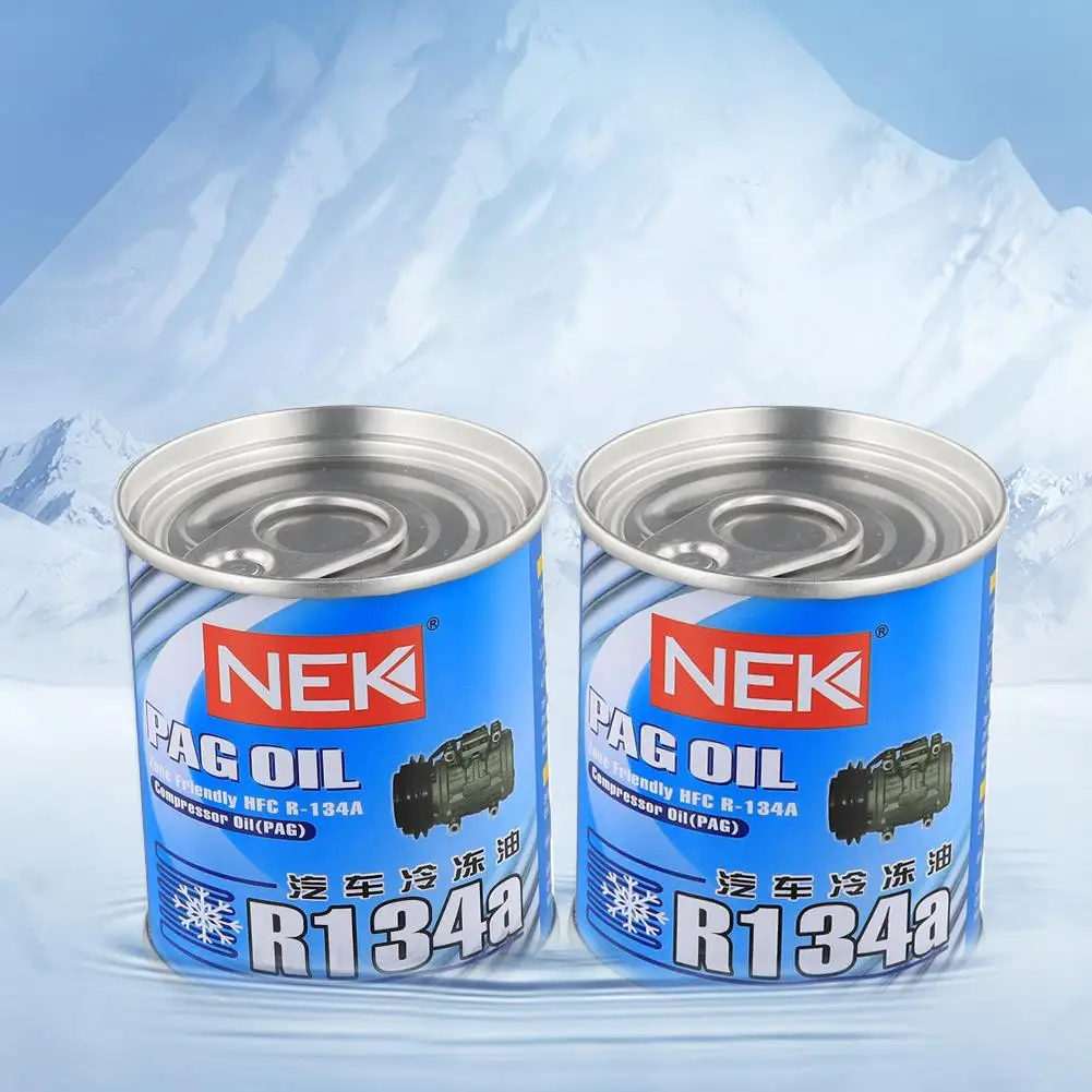 70 جرام زيت التبريد نظام تكييف الهواء للسيارات النفط أدوات مكيف هواء السيارة الفلور R134a المبردات الثلوج C5Z2 #4