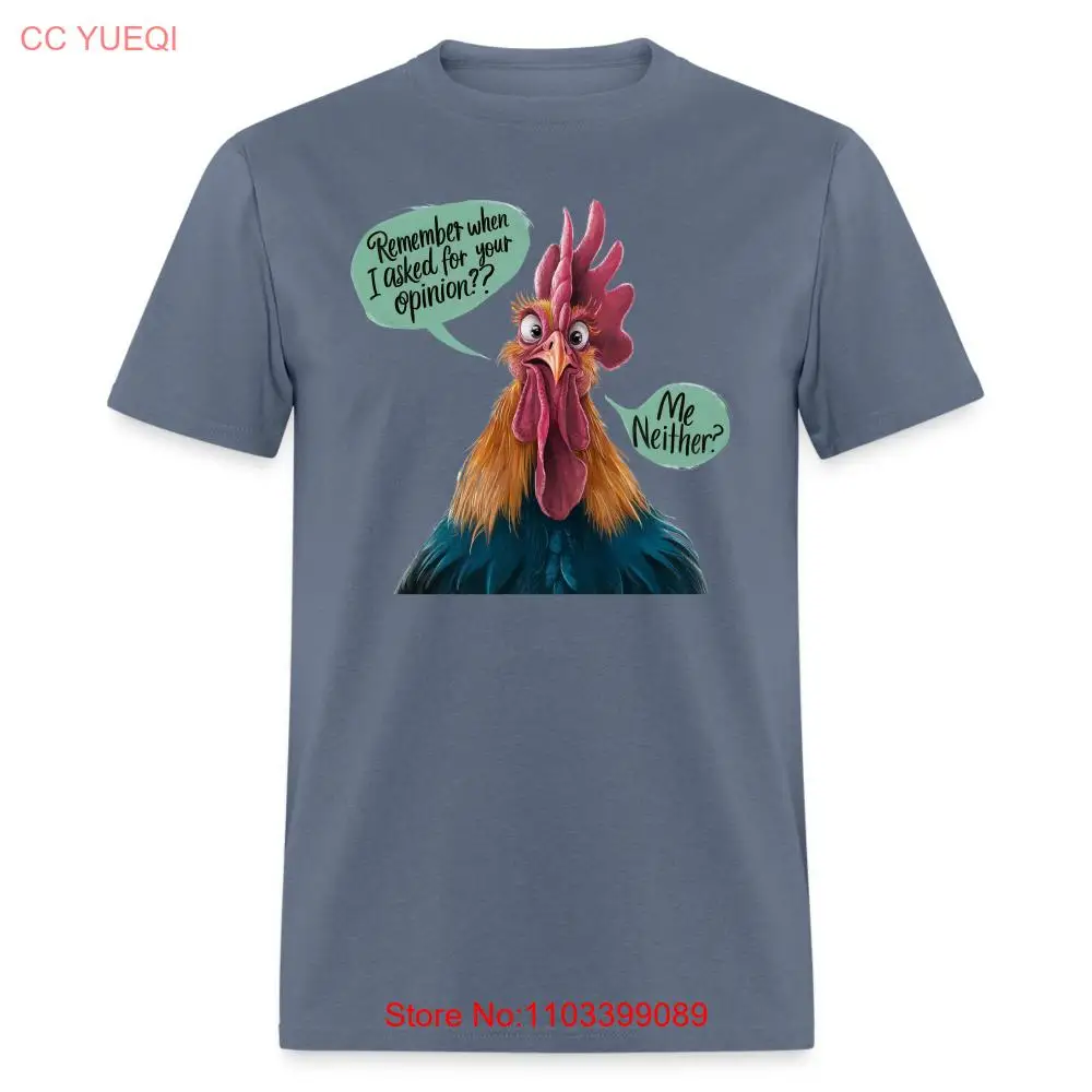Помните, когда я спрашивал ваше мнение, футболка (забавная куриная футболка)
