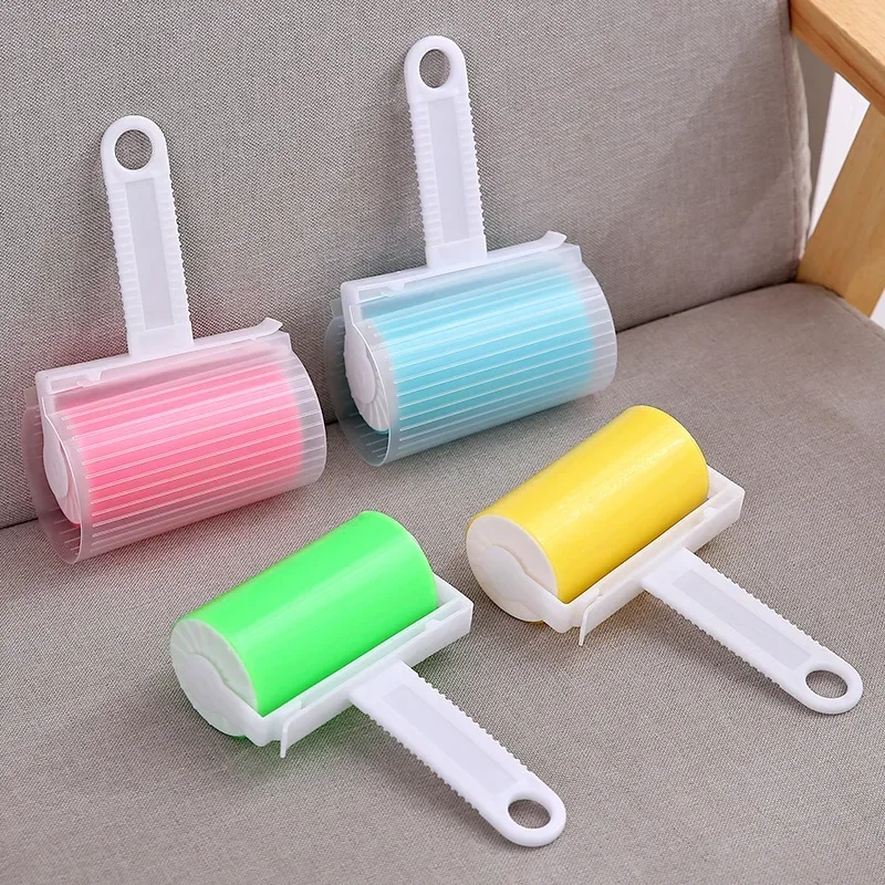 

Roller Hair Sticker Device Portable Washable Sticky Clothes Hair Duster Mini Foldable Sticky Lint Brush