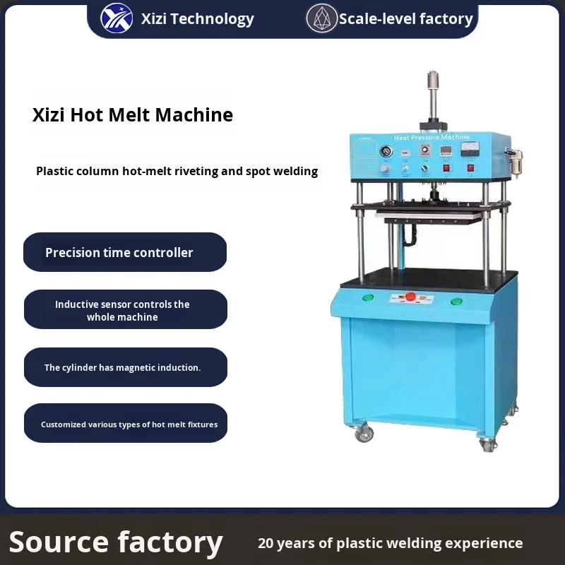 Saldatore a caldo in plastica per pressa di calore a vite pneumatica automatica per pannelli per porte auto Paralumi a LED con paralume