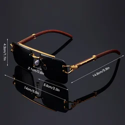 Ins 2024 Luxury Designer UV400 Sunglasses Women Girls New Trendy Rimless Sun Glasses Ladies Vintage Small Round Gafas De Sol