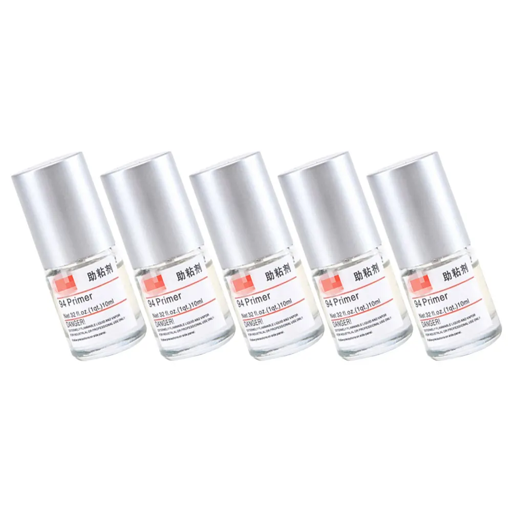 

5 Bottles 10ml Adhesion Promoter Double Sided Tape Enhancer for Car Mount Automotive Panel Bond Sealant Plastic Rubber Metal