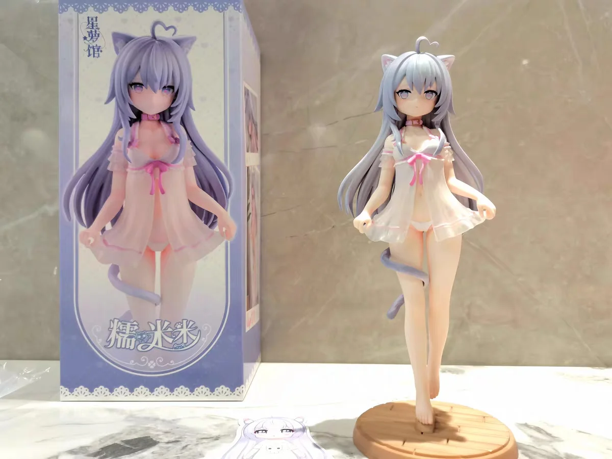 in stock Original Xingluoguan Home with Cats Glutinous Rice Texture Paint Animation Figures Model Collection Toys Ornaments