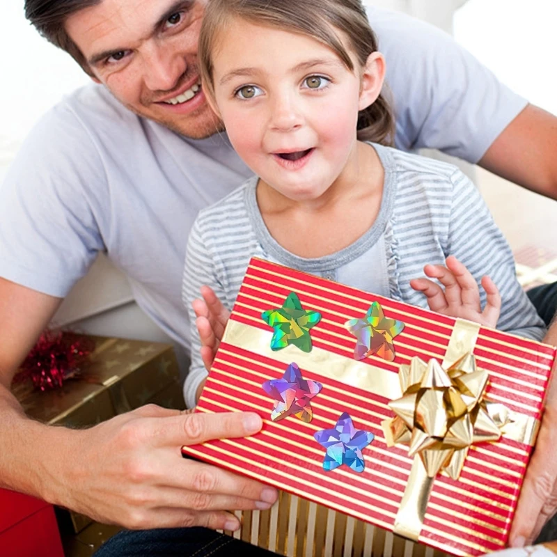 D0UA 5000PCS Dấu dính trái tim/ngôi sao đầy màu sắc