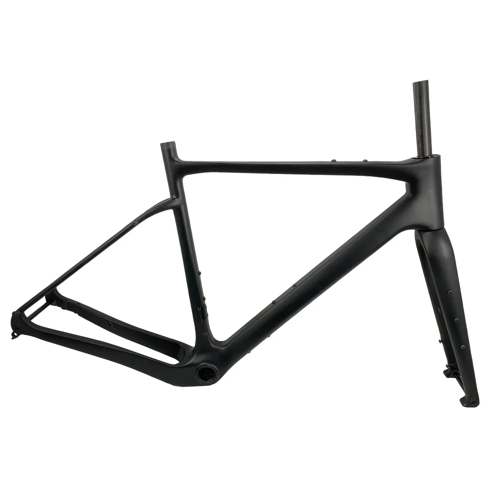 

New Carbon Gravel Frame 700*45C Bike Frame BB386 Gravel Frame Disc Gravel Bicycle Frameset Road Bike Frame Black Gravel Bicycle