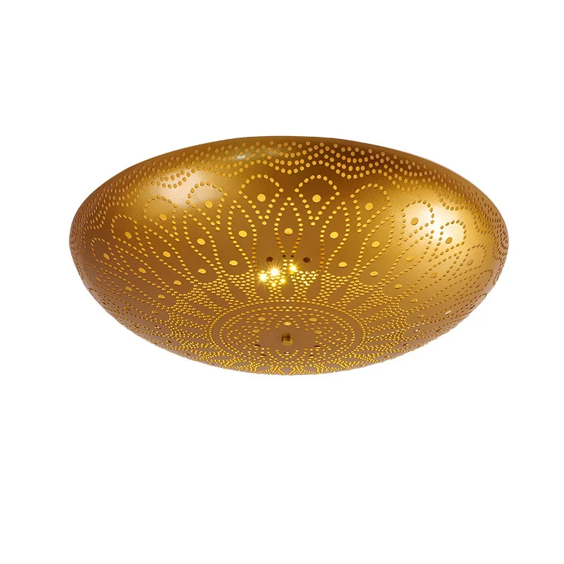 

Islamic Design Wall Sconce Golden Metal Arabian Light for Corridor Bedroom