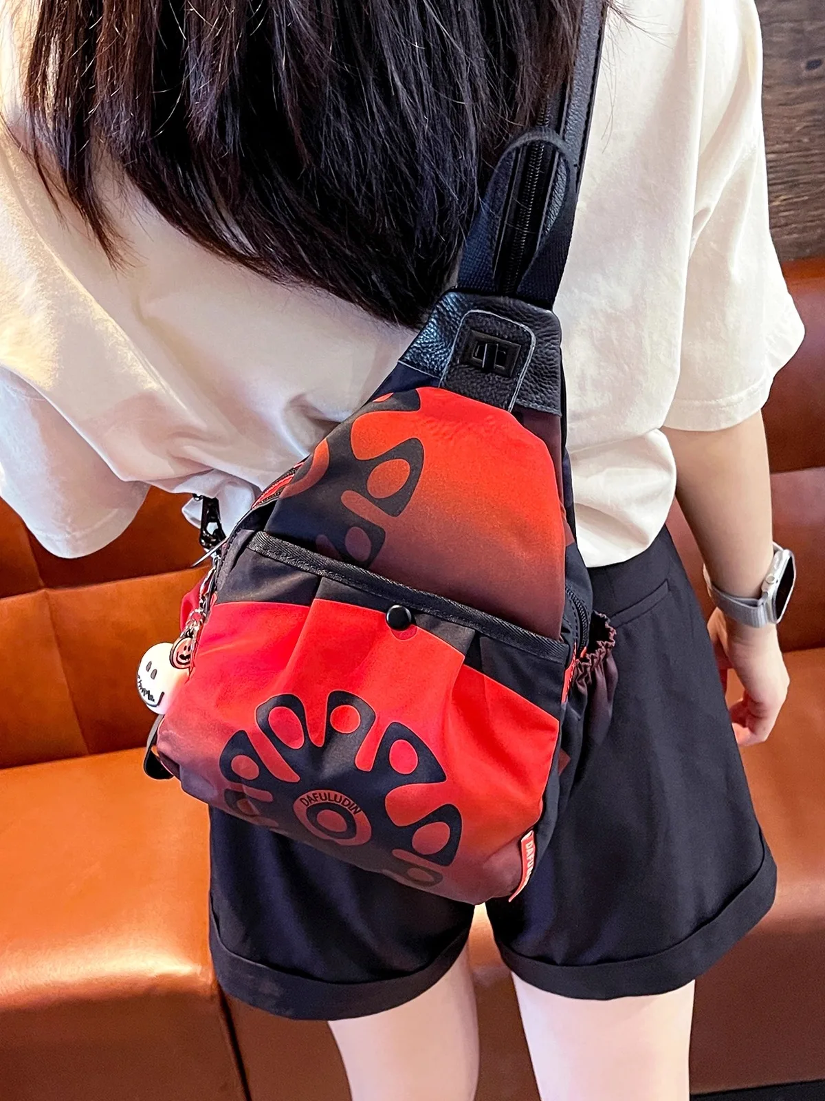 trendy-women's-crossbody-backpack-multi-pocket-print-casual-oxford-cloth-cartoon-pattern-soft-shoulder-bag-for-leisure