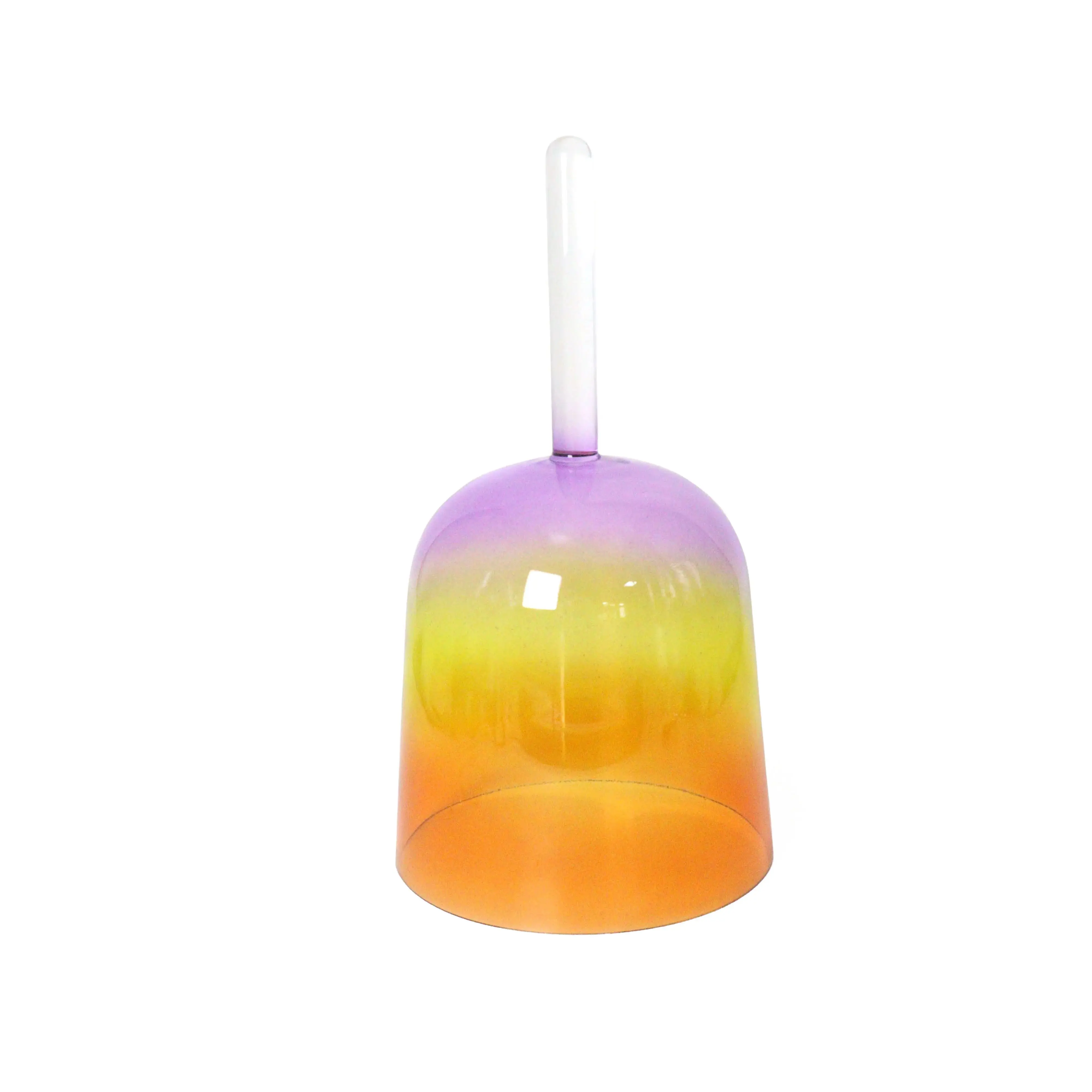 

Pink Clear Crystal Singing Bowl Handheld Yoga Meditation Singing Bowl Double Head Sound Healing Chakra Crystals Wholesale