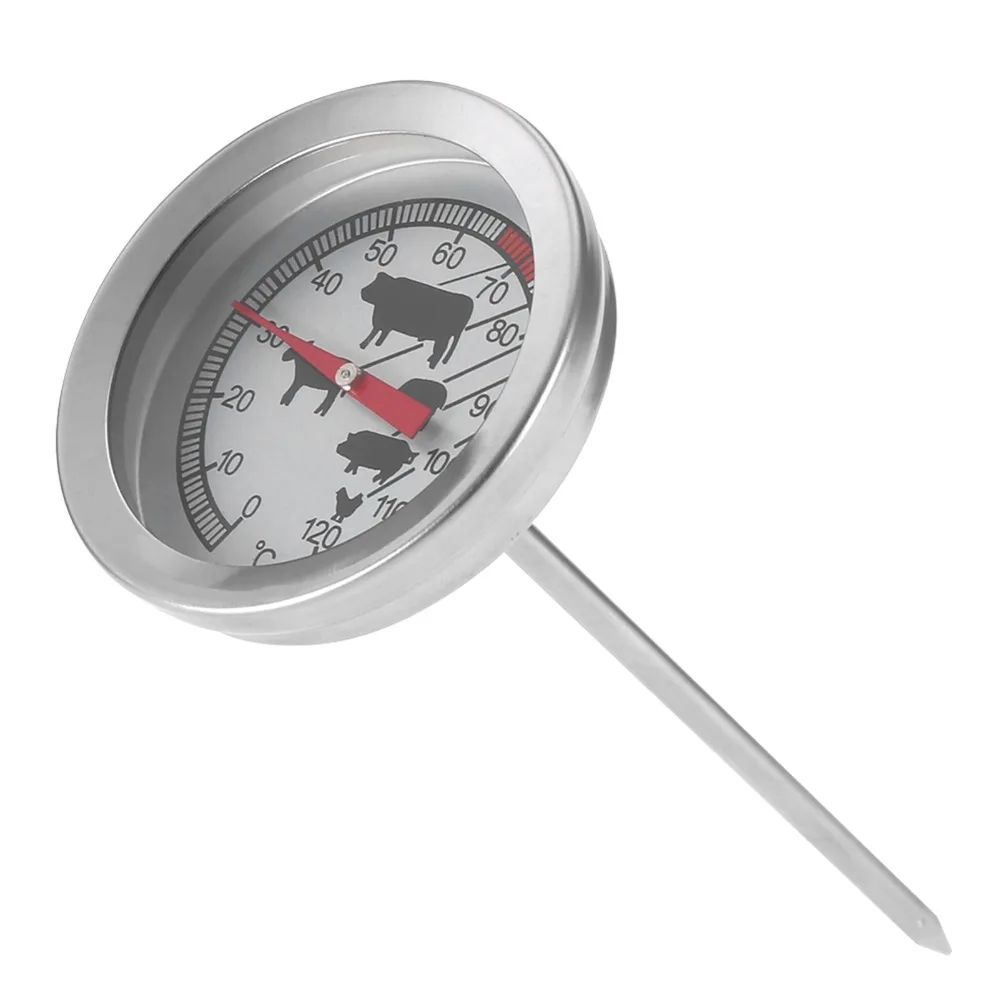 Stainless Steel Meat Thermometer Instant Read Digital Probe Thermometer 0~120℃ Easy To Operate BBQ Temperature Probe Coffee Milk