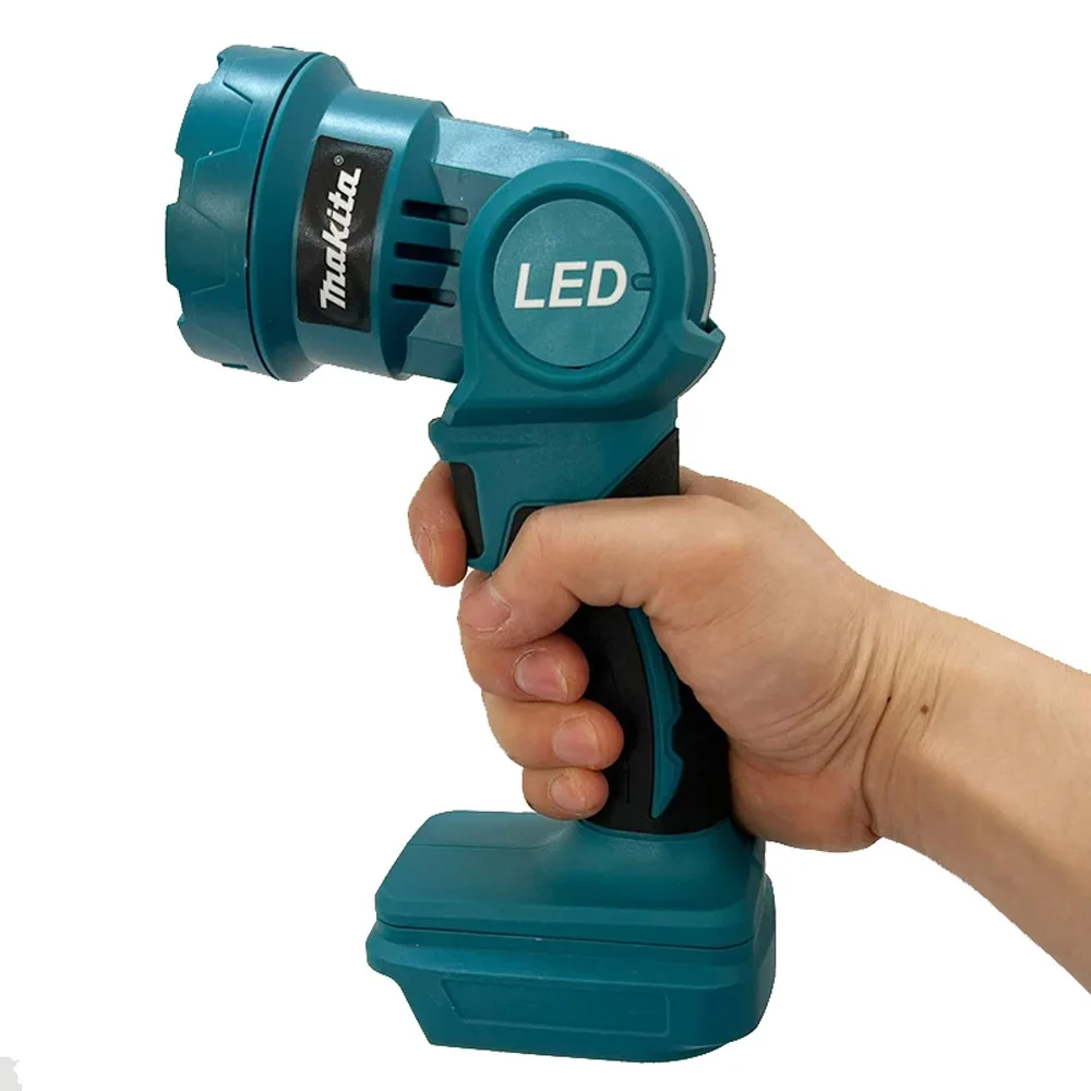 

18V Makita Cordless LED Work Light Rechargeable Flashlight 18V Battery Power Tools Indoor Outdoors Night Searchlight Tool