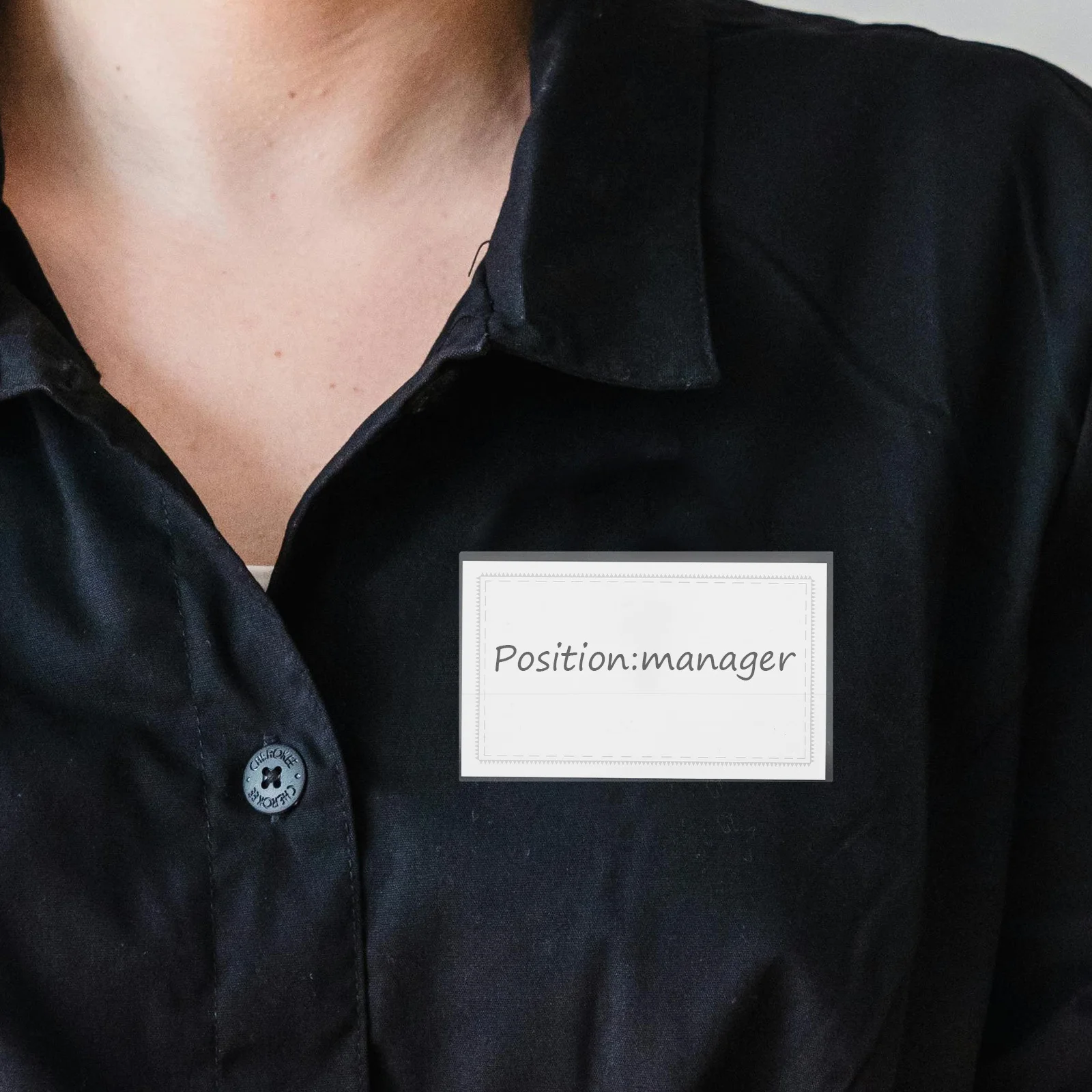 

50Pcs Double Sided Transparent Badge Holder Name Tags Pin Clip Clear Id Card Protector Work Badge Covers Card