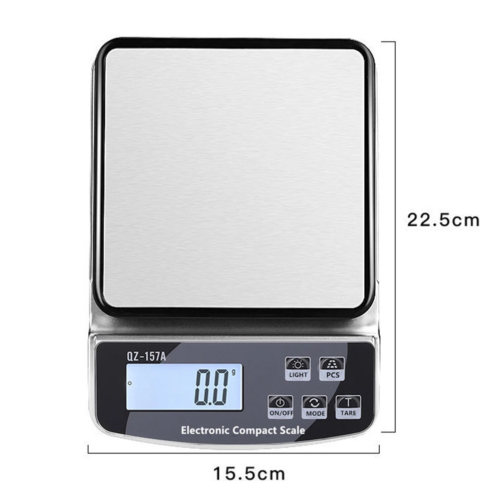 

Smart Kitchen Digital Scale Coffee Balance Weight Scale 15KG/10KG/3KG Weighing Food Scale Household Cooking Measure Tool Balance