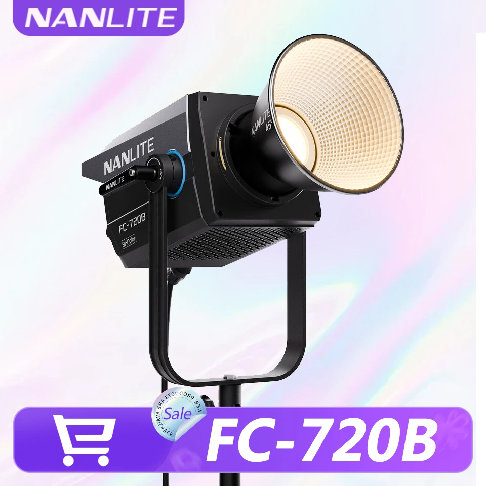 

Nanlite FC-720B 750W Bi-color LED Video Light with Bowens Mount for Photography Fill Lamp Nanlink APP Control CRI 96 TLCI 98