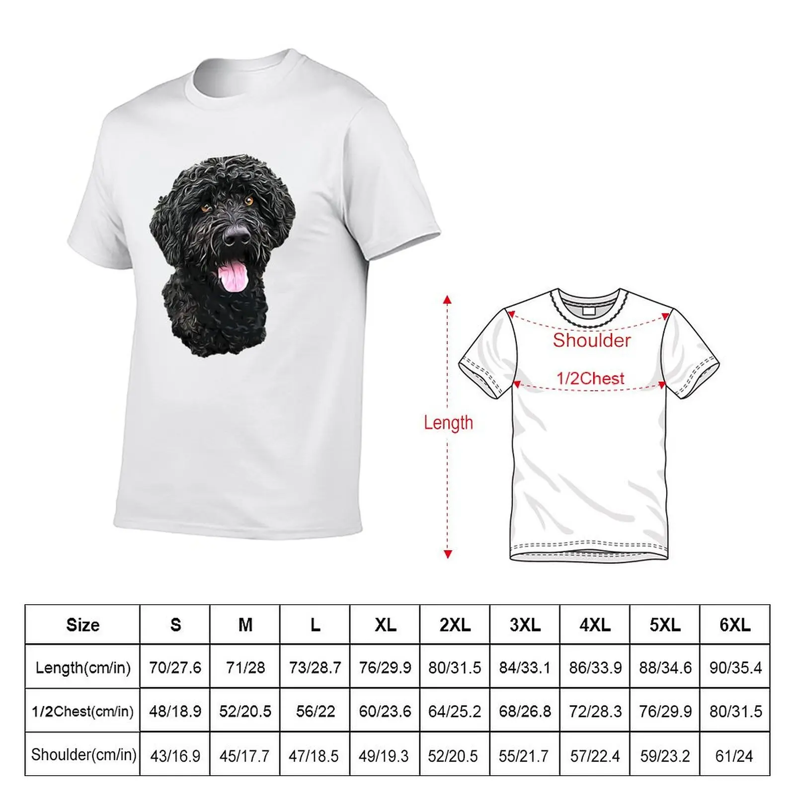 Portuguese Water Dog T-Shirt cotton t shirts man 100% man t shirts for men casual T-Shirt