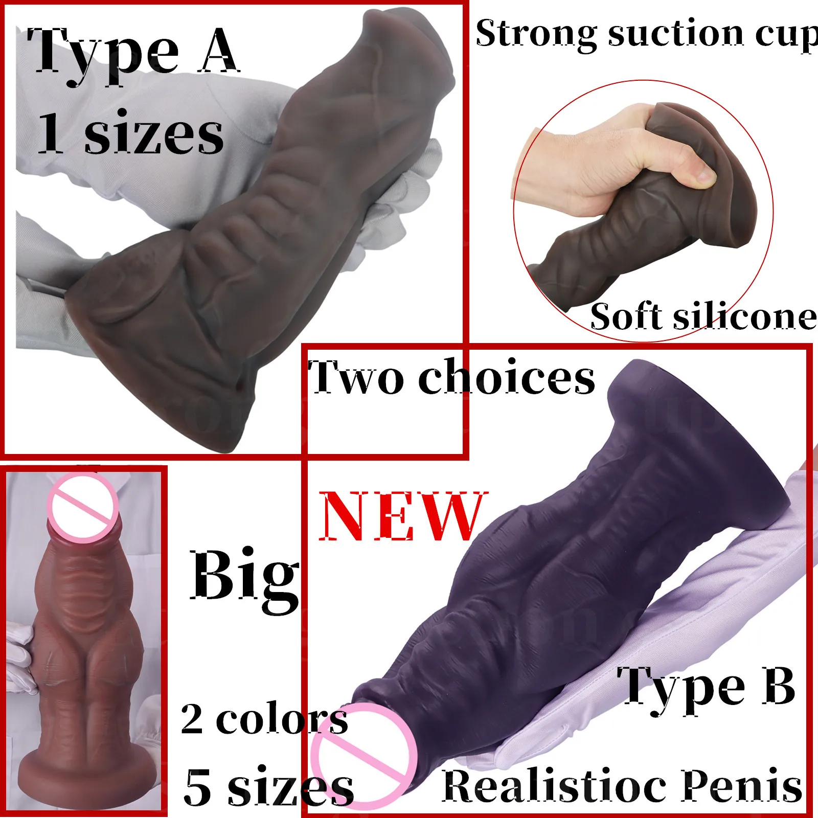 New S-XXL Super Huge Anal Dildo 18+ Sex Toys for Wome Men Butt Plug Anal Dilation G-spot/prostate Massage Big Anal Plug Butplug