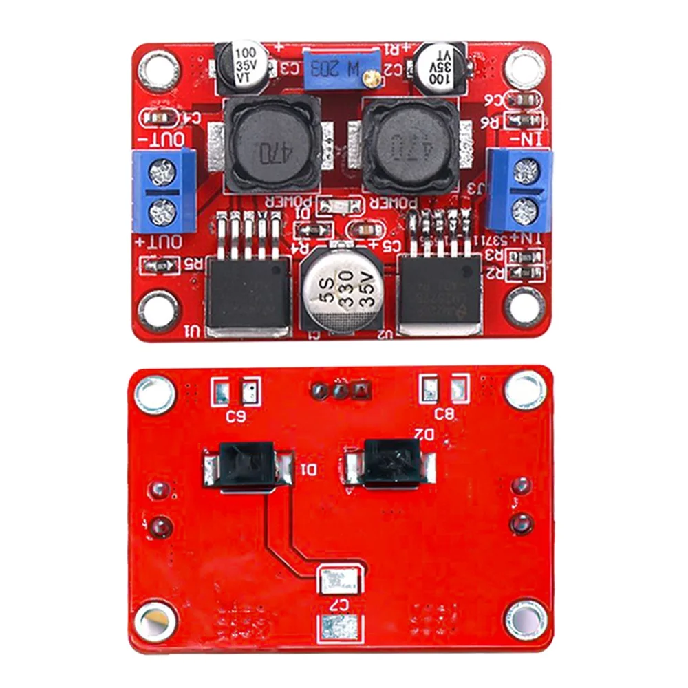 LM2577S+LM2596S Auto Boost Buck Converter Module DC1.25-26V Adjustable Boost Buck Converter Module Adapter