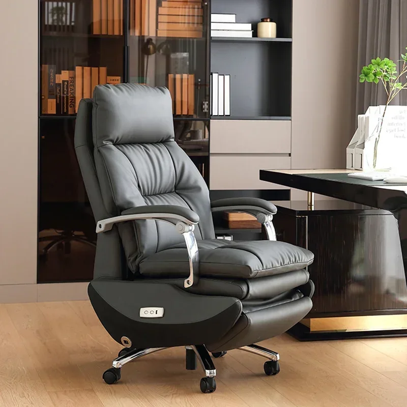 Leather Executive Mobile Desk Chair Gaming Computer Ergonomic Office Chairs Reading Cadeira De Escritorio Home Office SY50OC