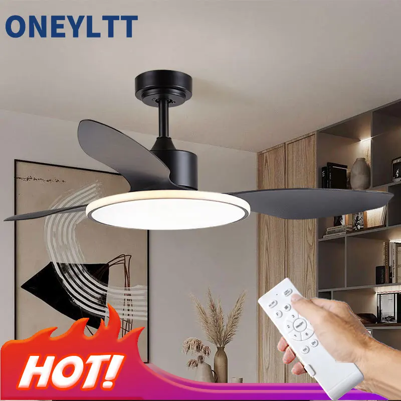 Fashion Ceiling fan with Ultra-thin LED Lamp Nordic Minimalist Ceiling Fan Light for Bedroom Living Room