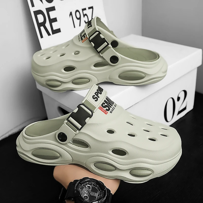 

Men's Summer Outer Wear Non-Slip Anti-Odor Thick-Soled Toe-Toe Flip-Flops Outdoor Sports Beach Sandals