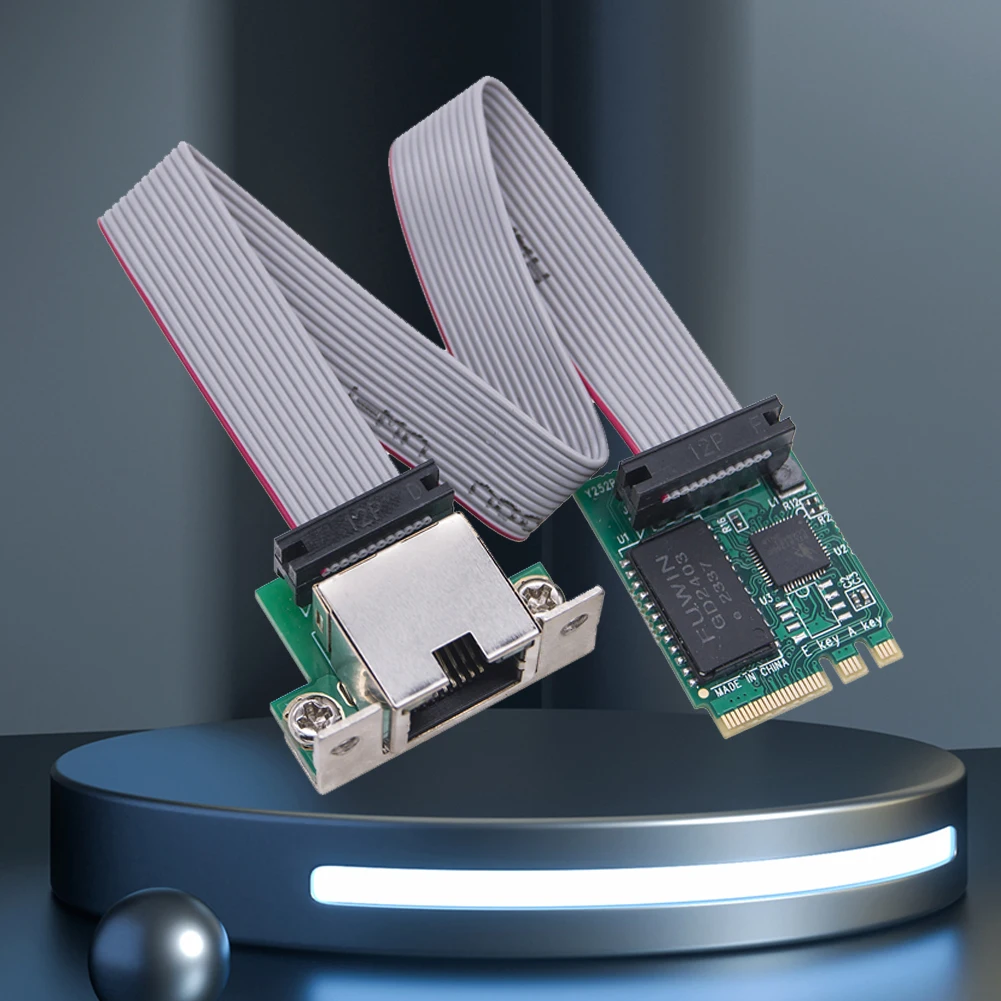 

2.5G M.2 A+E KEY Ethernet LAN Card Single Port RJ45 Network Card 10/100/1000Mbps Mini PCIE Network Card Ethernet Network Card