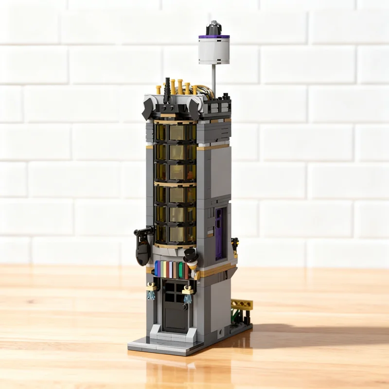 578-pz-moc-negozio-d'antiquariato-modulare-8-stud-wide-streetscape-modello-di-costruzione-creativo-fai-da-te-regalo-espositivo-decorativo-assemblabile-premium