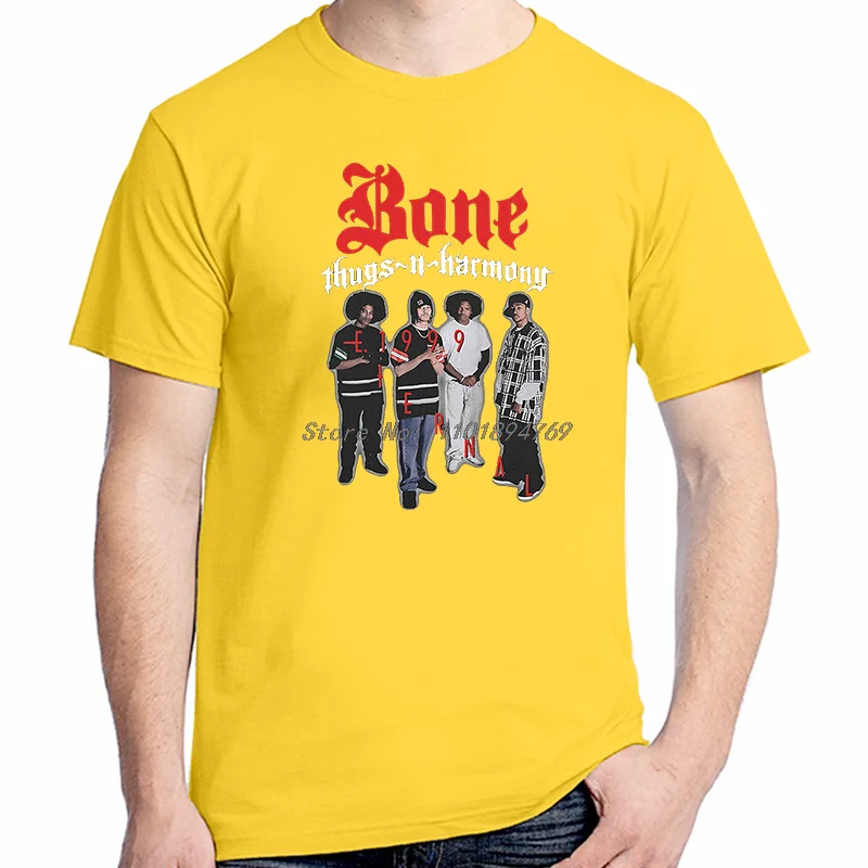 Summer Men's Cotton T-Shirt Bone Thugs N Harmony Eternal 1999 Fashion Graphic T Shirts Short Sleeve Tees Tops Men's Clothing